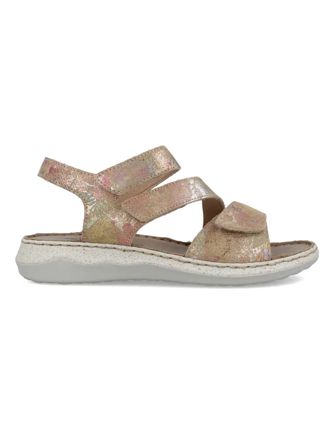 RIPOSELLA  SANDALIA TIRAS VELCRO MULTICOLOR LETIZIA