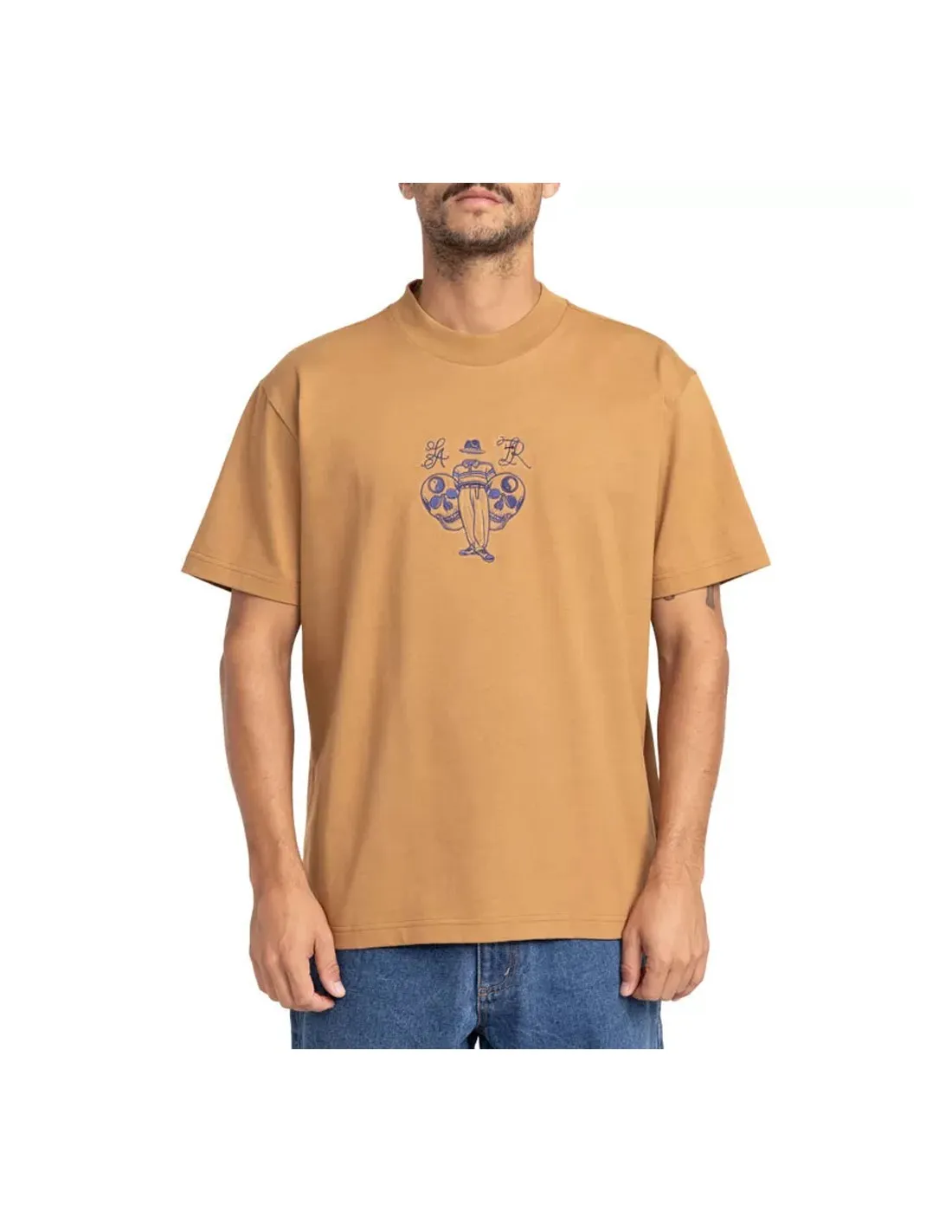 RVCA INVISIBLE MAN SS TEE CAMEL