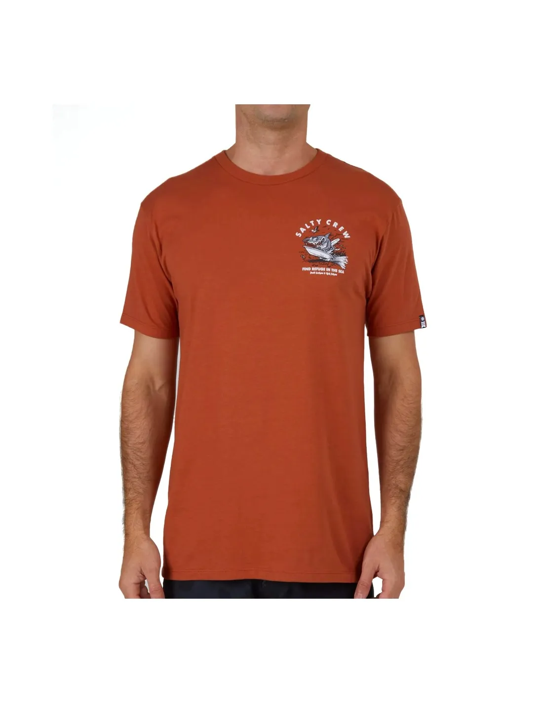 SALTY CREW HOTROD SHARK PREMIUM S/S TEE RUST