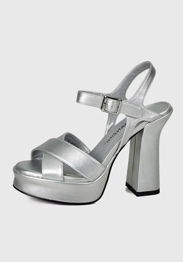 Sandalia Almha Plateado