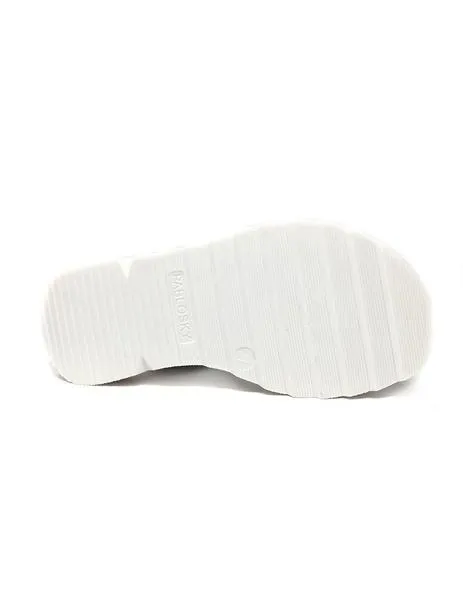 sandalia blanca plataforma