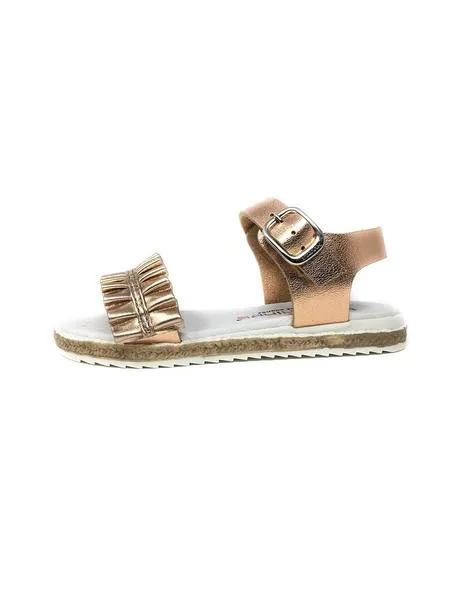 sandalia metalico nude