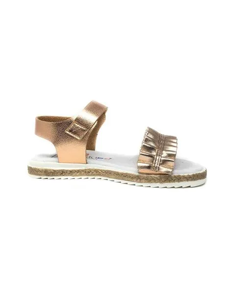 sandalia metalico nude