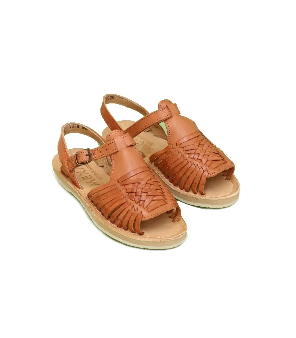 Sandalia para mujer en piel cuero