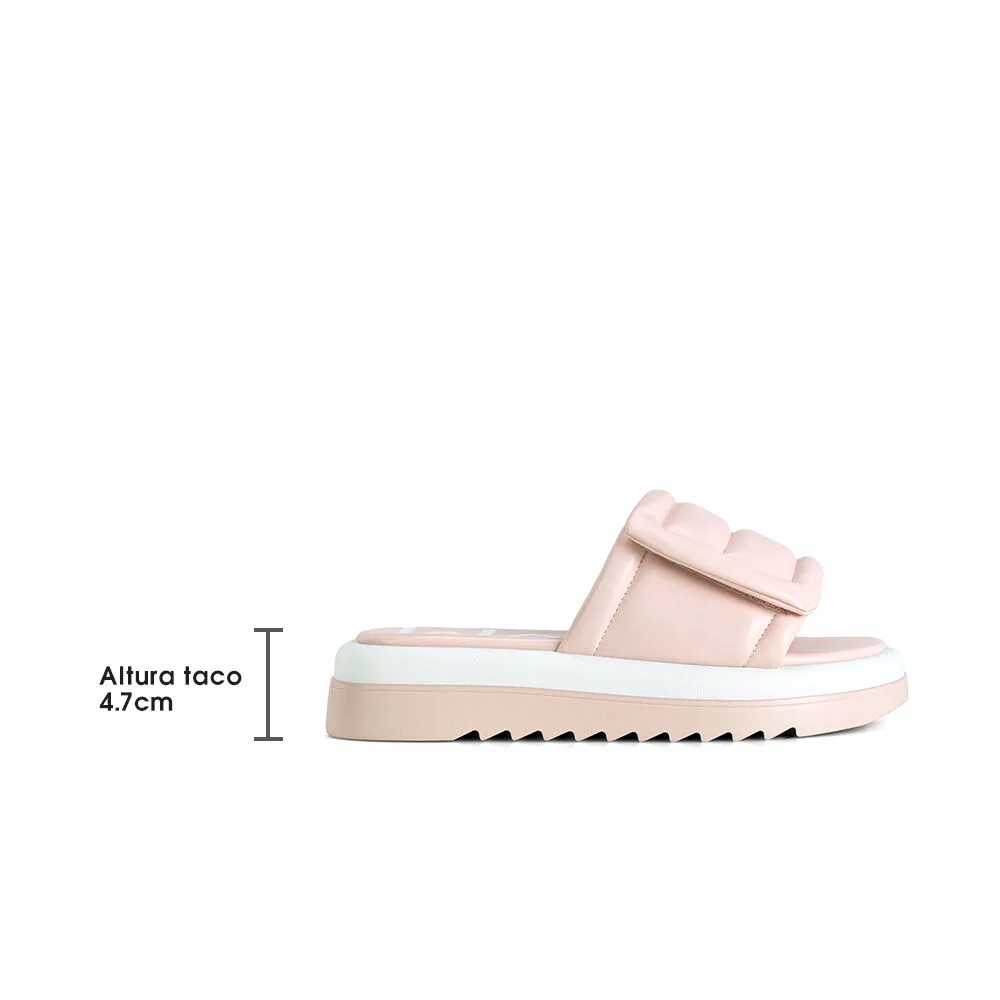 Sandalia Plataforma Rosado Casual Gh98 Weide