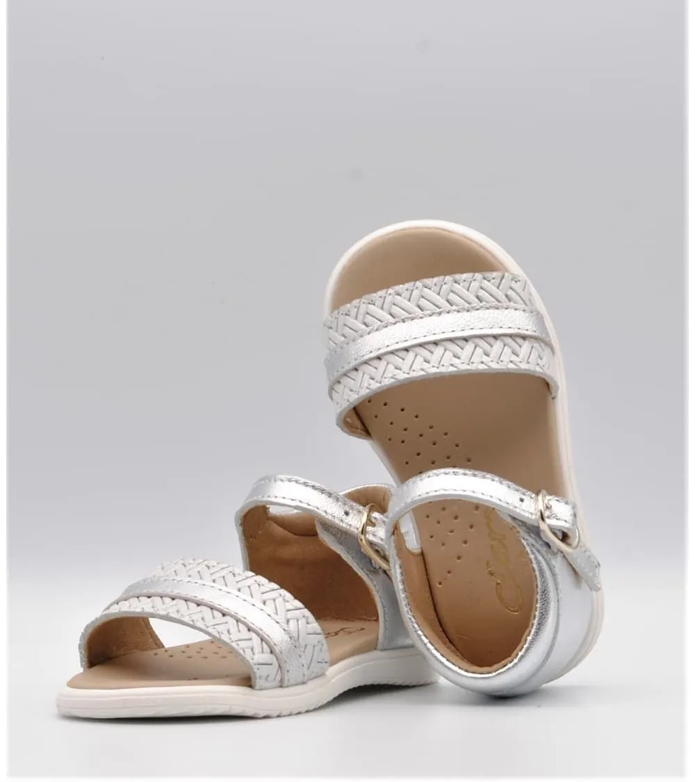 SANDALIAS BEBÉ CLARYS PIEL GALAXY PLATA