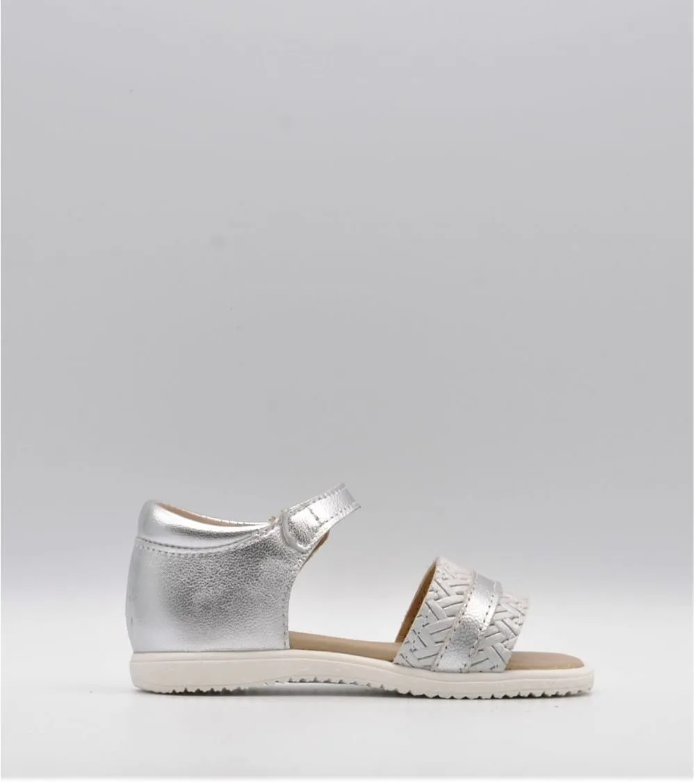 SANDALIAS BEBÉ CLARYS PIEL GALAXY PLATA