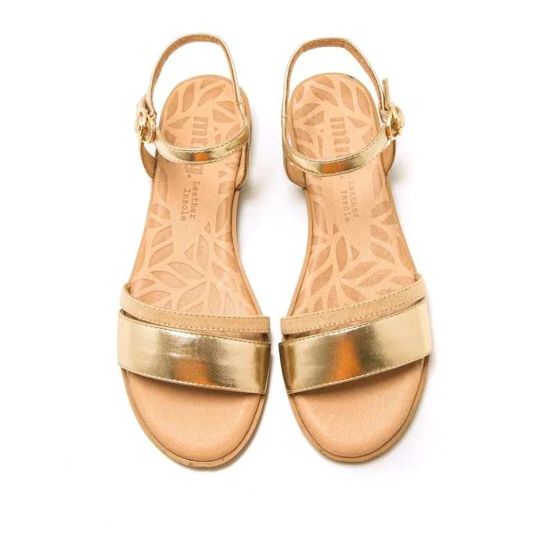 Sandalias Casual de Mujer MTNG MARIA Oro 57045