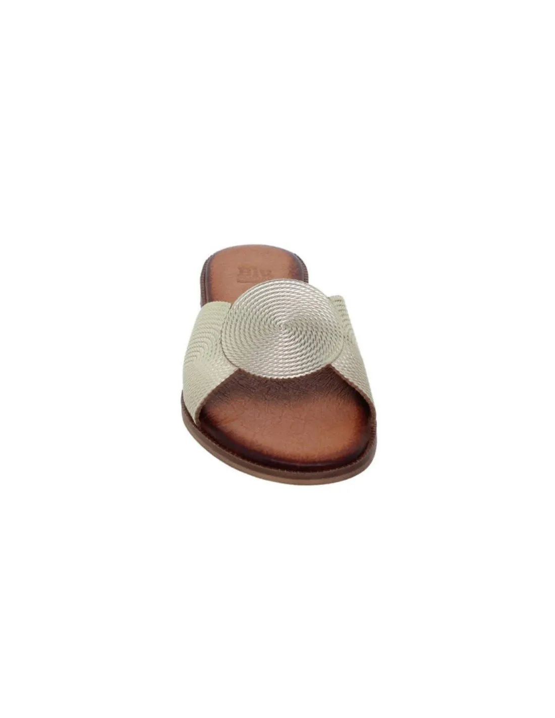 Sandalias Planas Cómodas Piel Oro