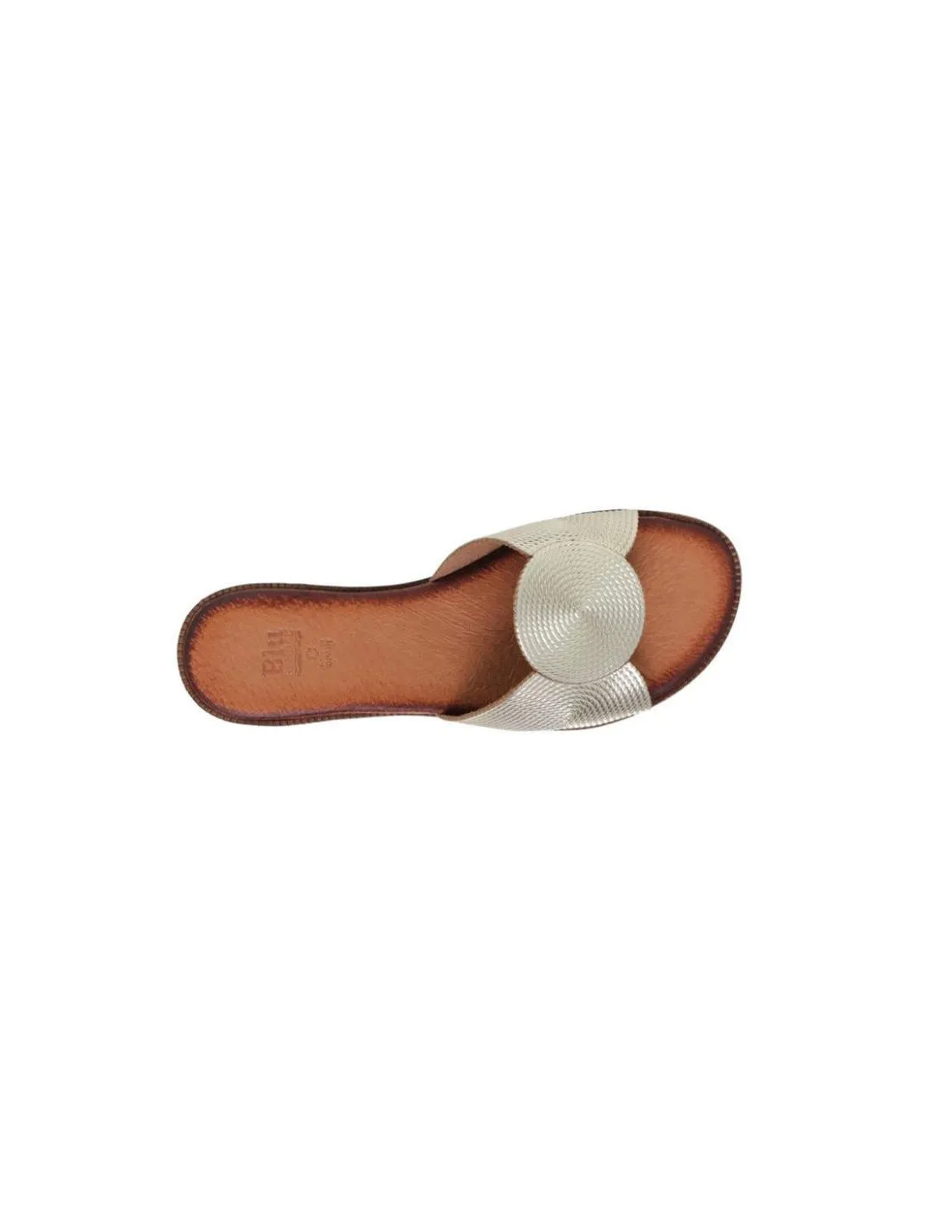 Sandalias Planas Cómodas Piel Oro