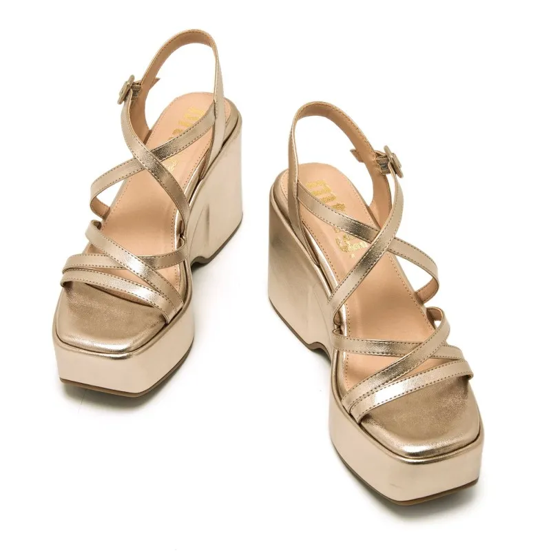 Sandalias Vestir de Mujer MTNG LIZZY Oro 57011