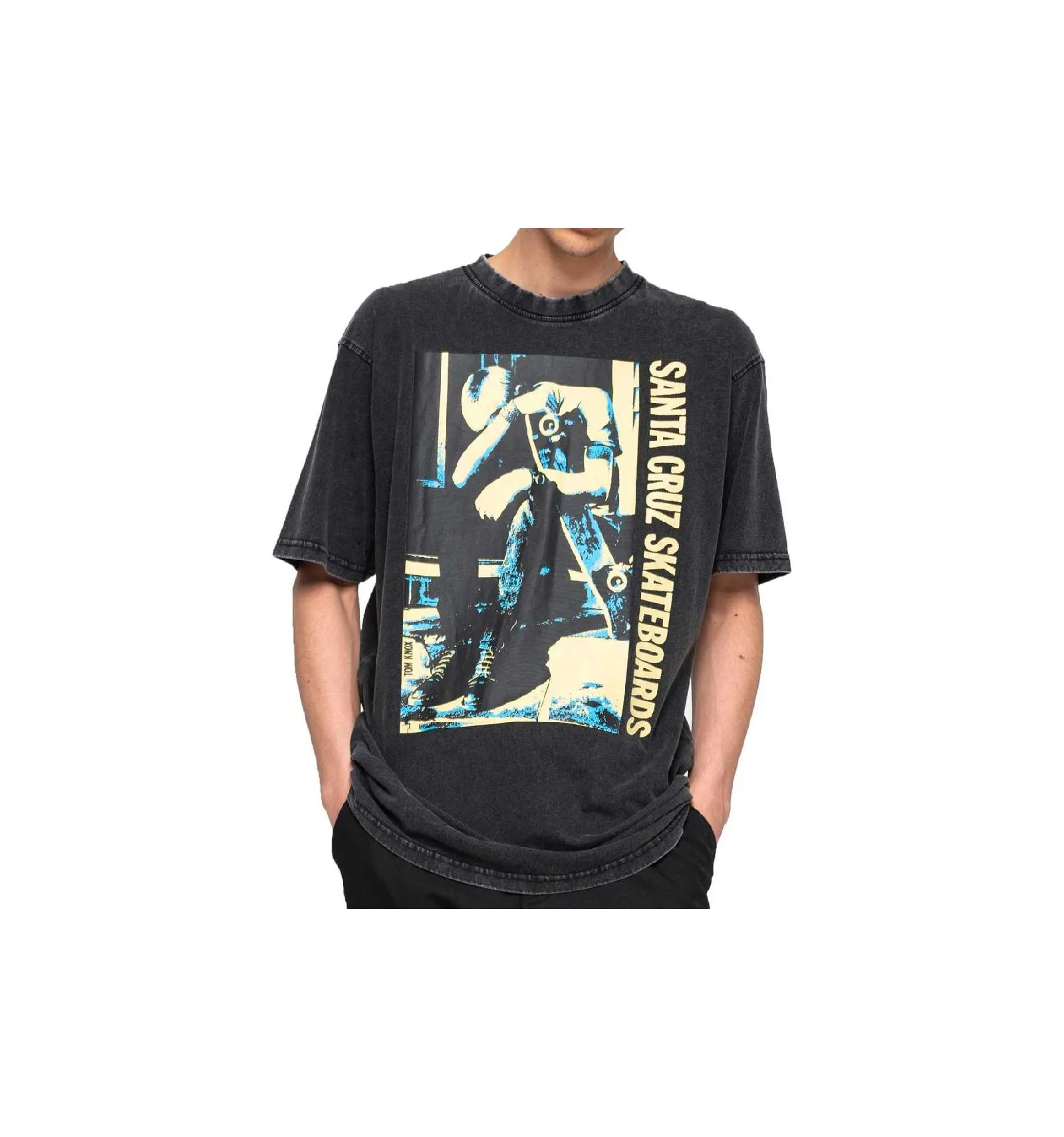 SANTA CRUZ TEE KNOX PUNK FRONT BLACK