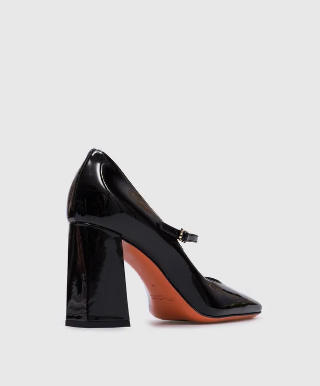 Santoni Black patent leather shoes