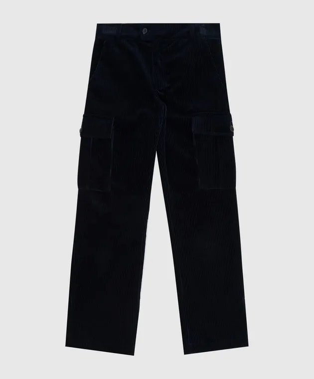 Stefano Ricci Children's corduroy cargo pants