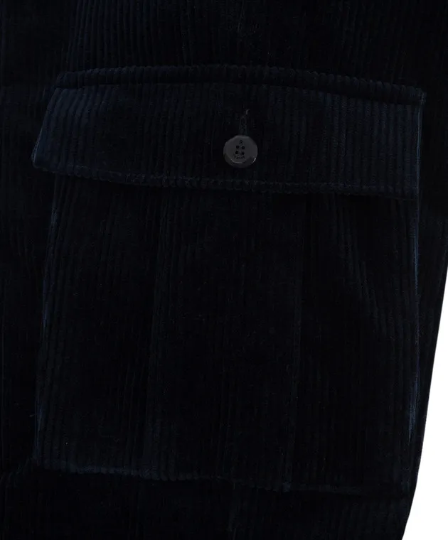 Stefano Ricci Children's corduroy cargo pants