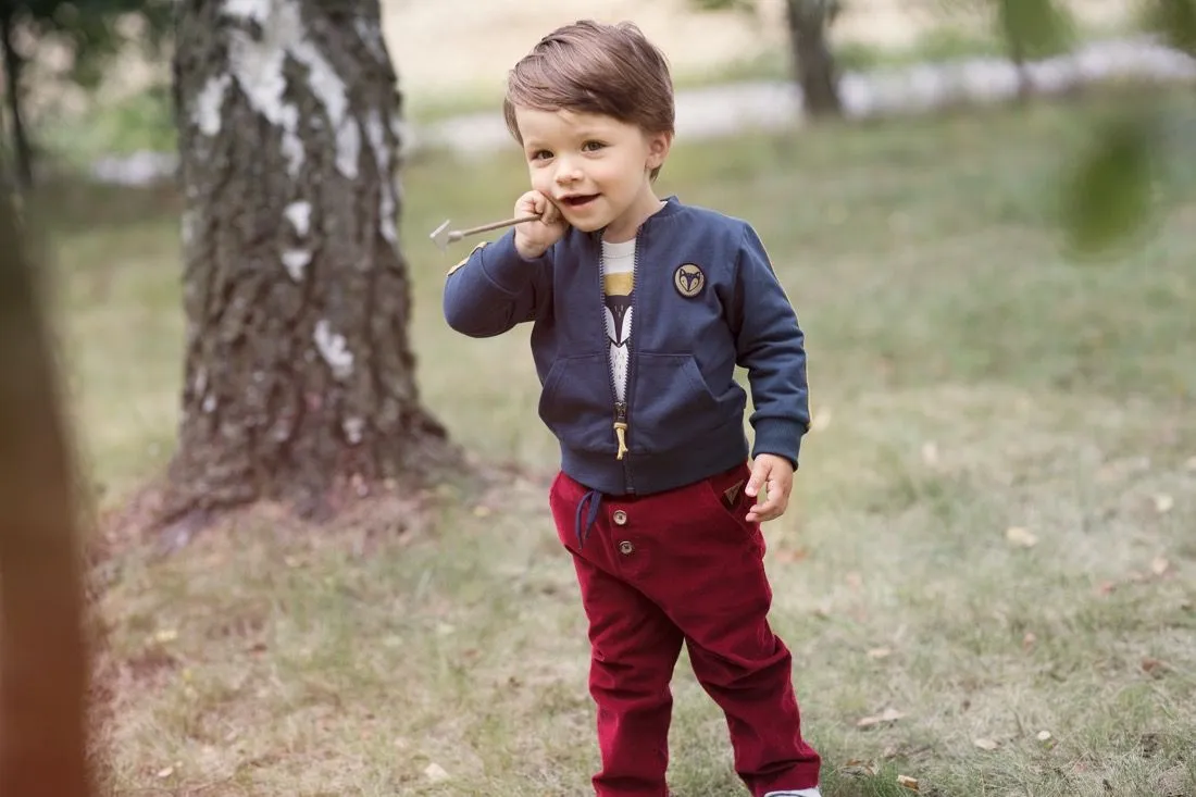 Sudadera infantil con cremallera colección Secret Forest