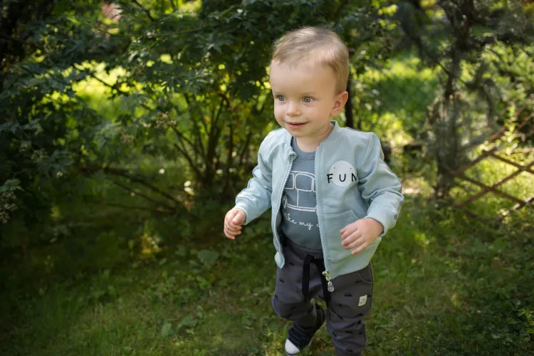 Sudadera menta de niño colección Little Car