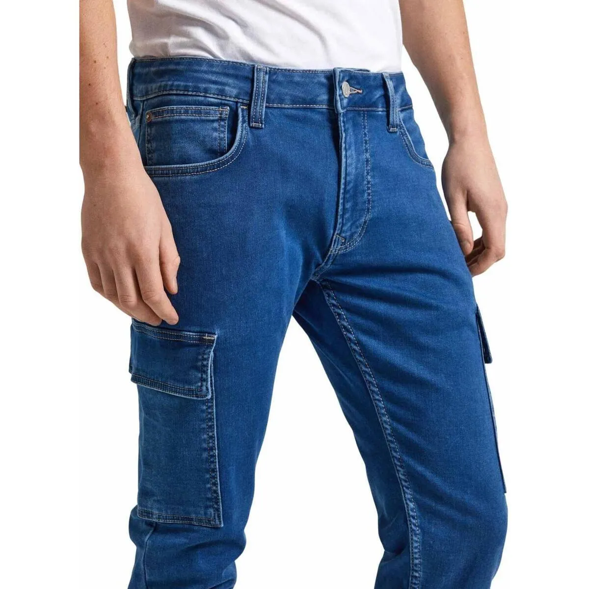 TAPERED JEANS CARGO