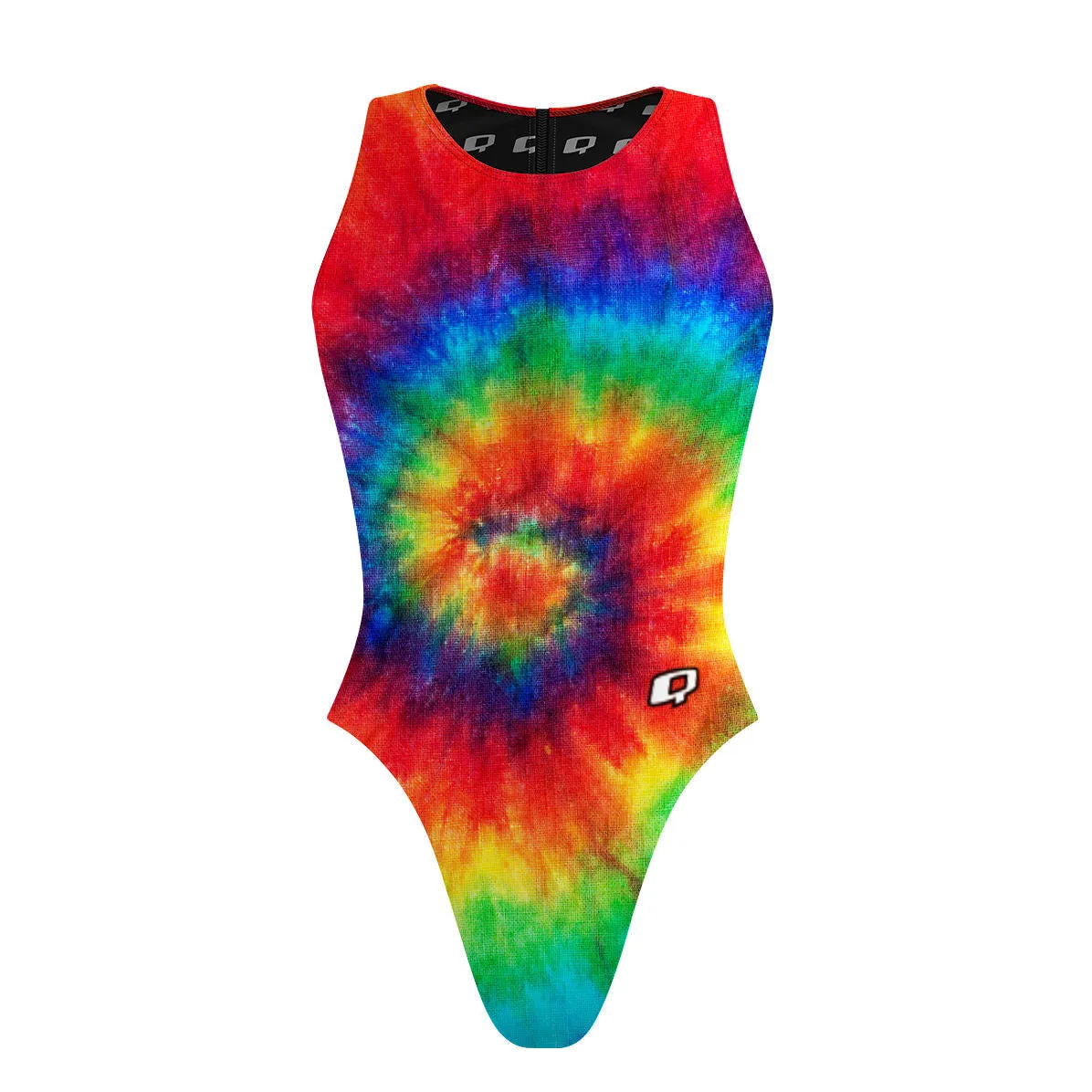 TIE DYE  WOMEN WATERPOLO SWIMSUIT CHEEKY CUT