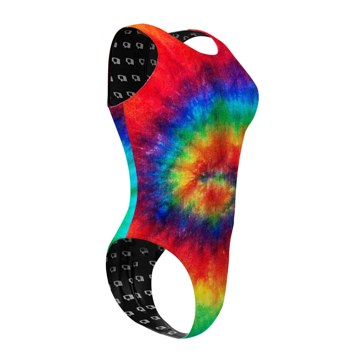 TIE DYE  WOMEN WATERPOLO SWIMSUIT CHEEKY CUT