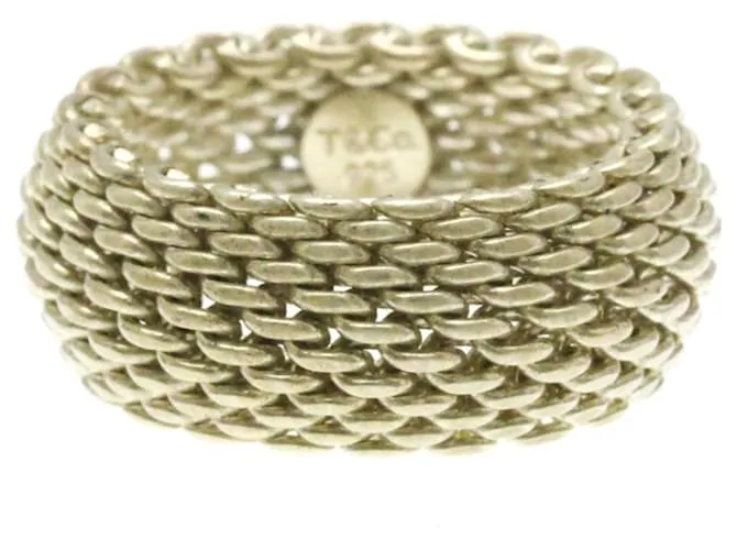 Tiffany & Co Anillo de malla Tiffany Somerset Plata 