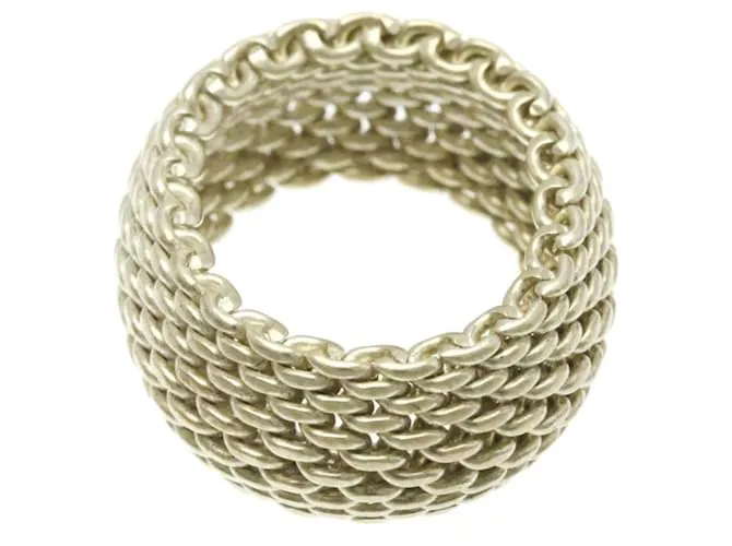 Tiffany & Co Anillo de malla Tiffany Somerset Plata 