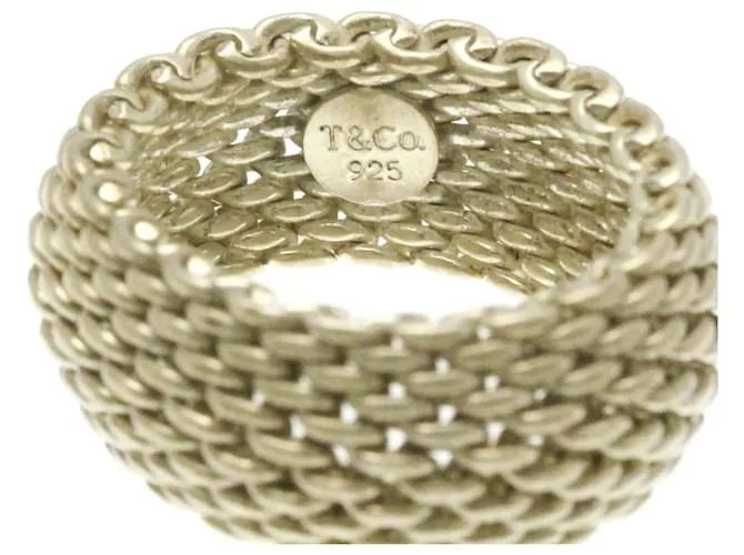 Tiffany & Co Anillo de malla Tiffany Somerset Plata 