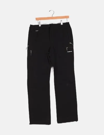 Trangoworld Pantalón negro técnico