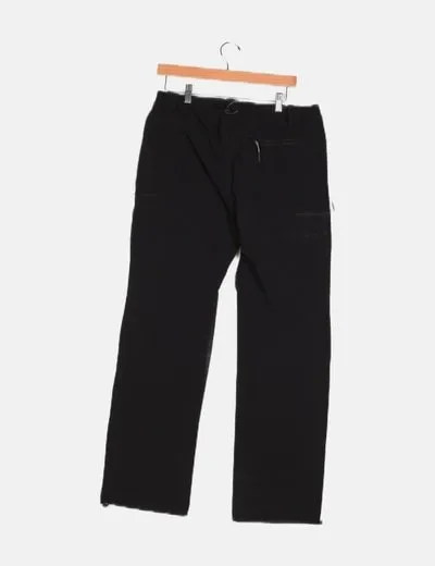 Trangoworld Pantalón negro técnico