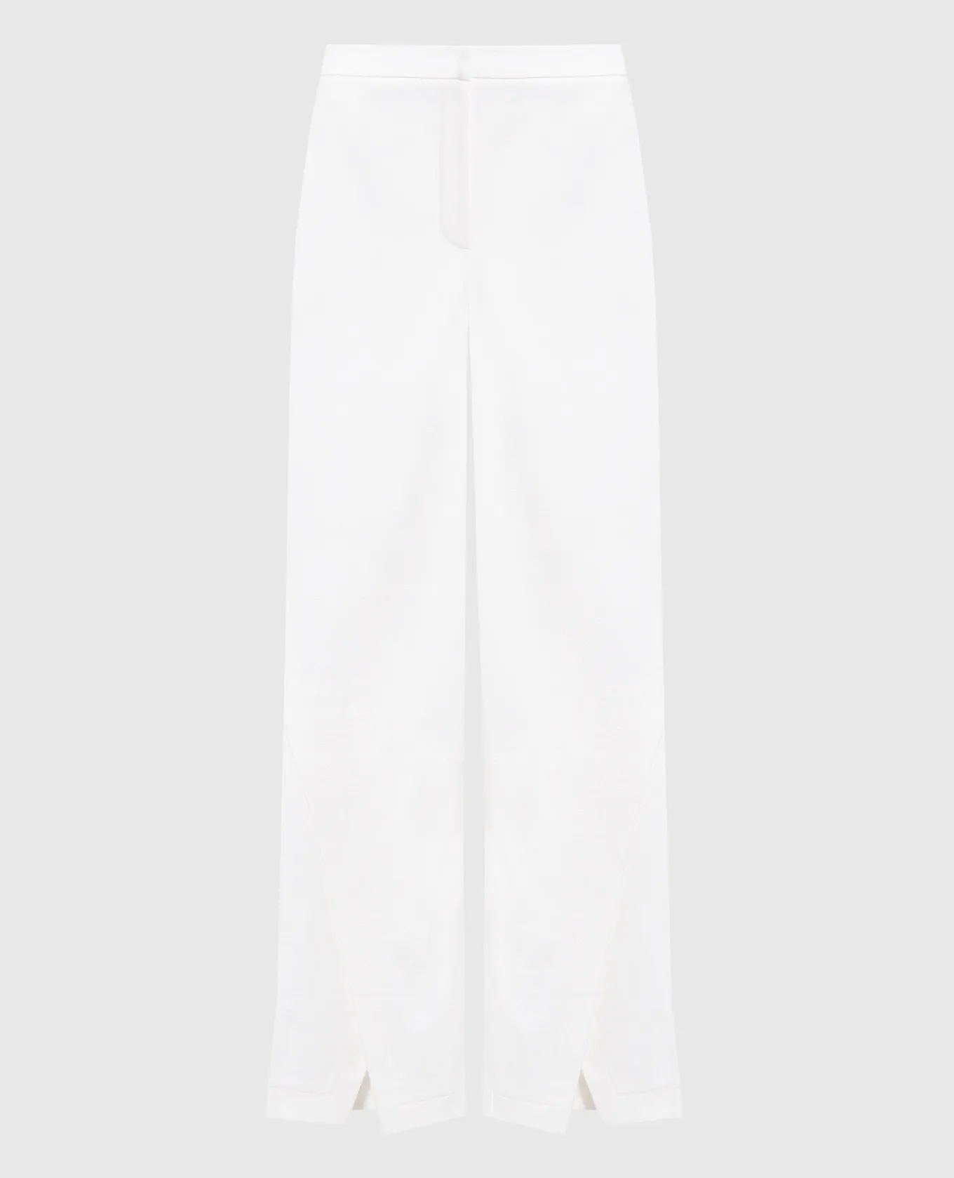 Twinset White flared pants with slits