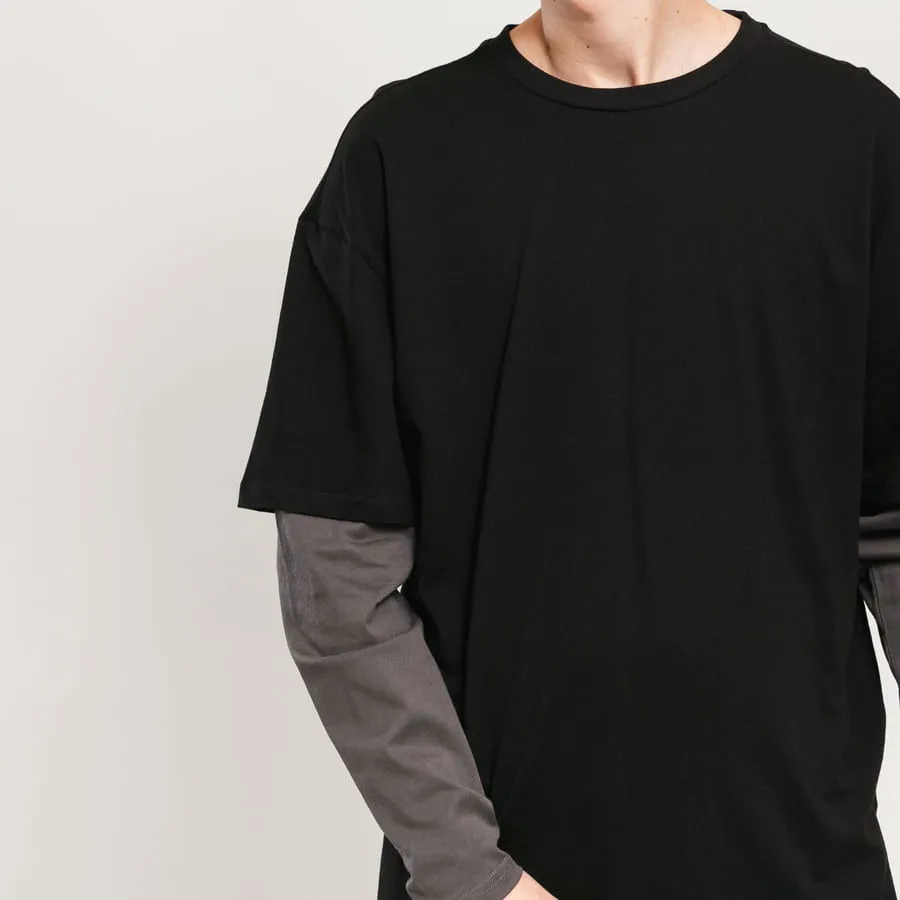 Urban Classics Oversized Shaped Double Layer LS Tee