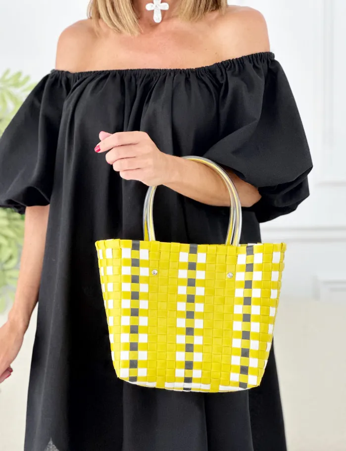 Vestido bardot lino negro