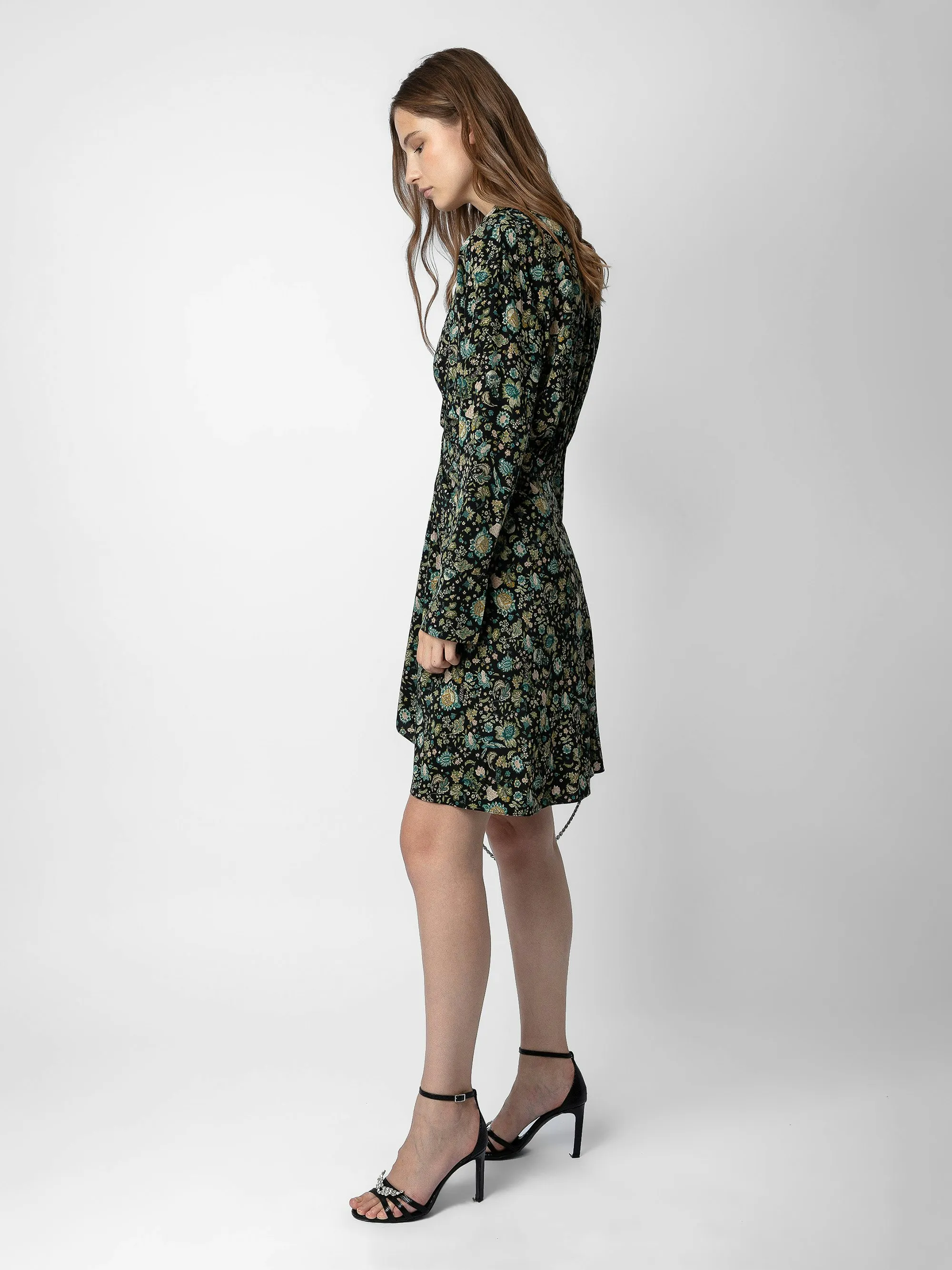 Vestido de seda Rozo
