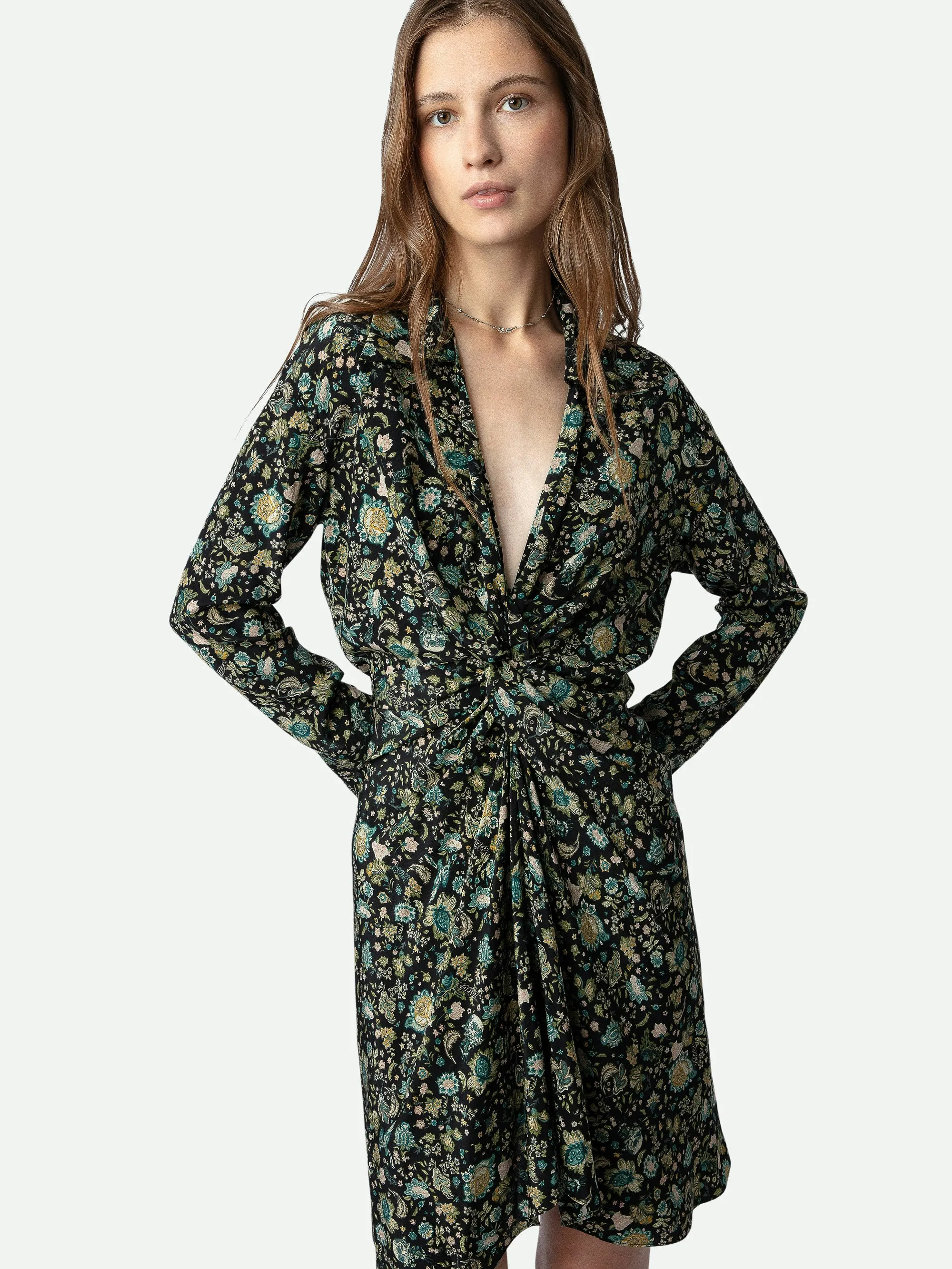 Vestido de seda Rozo