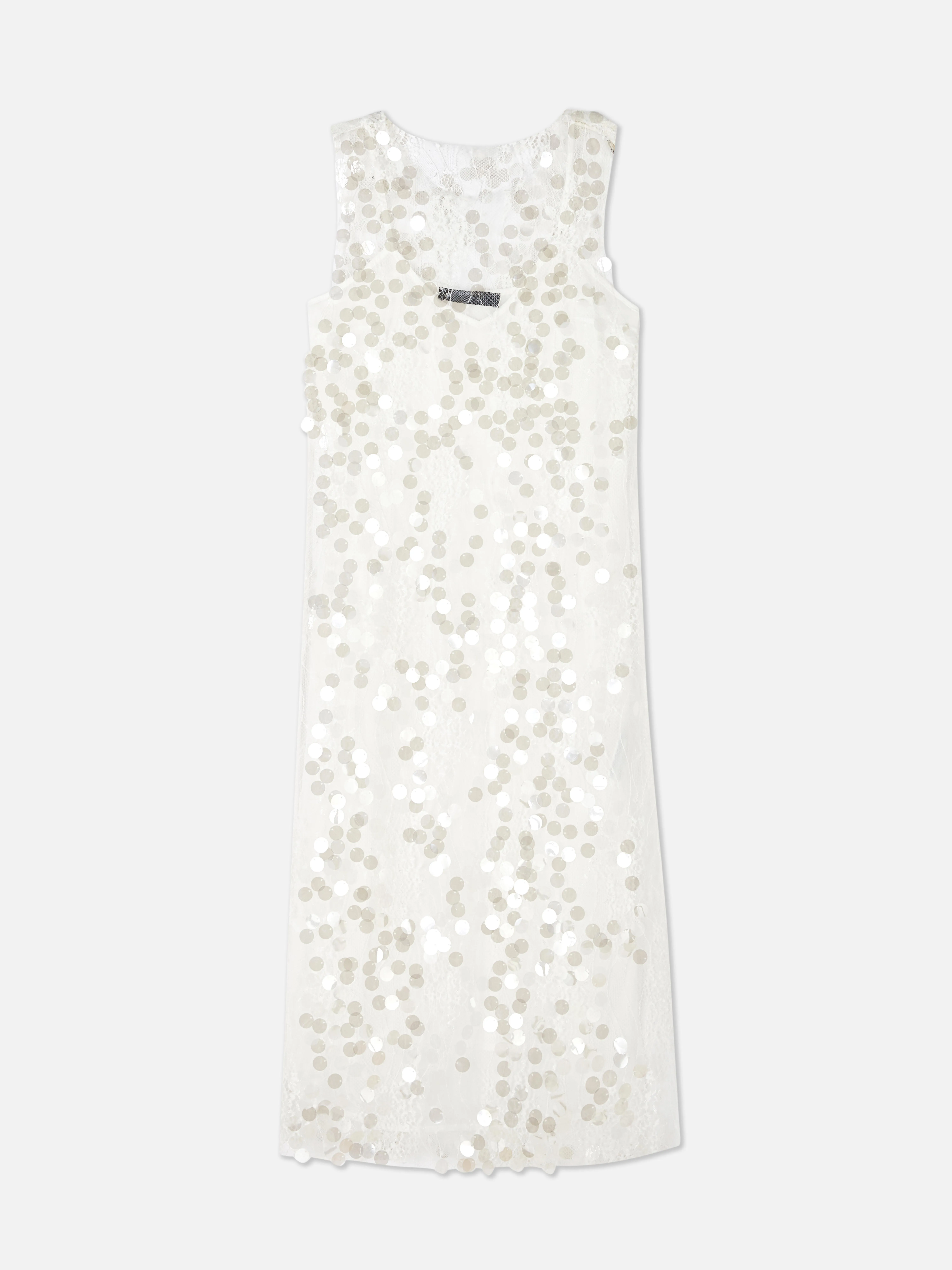 Vestido midi con lentejuelas de Paula Echevarría