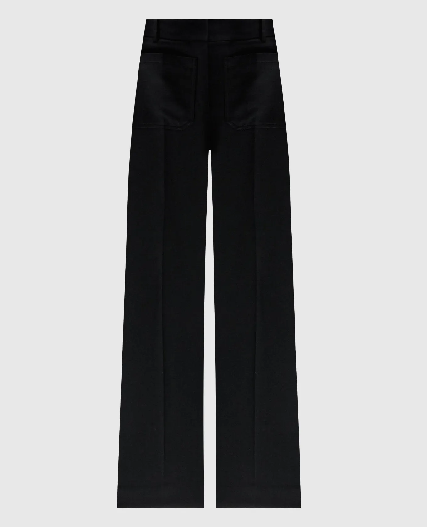 Victoria Beckham Black flared pants with wool