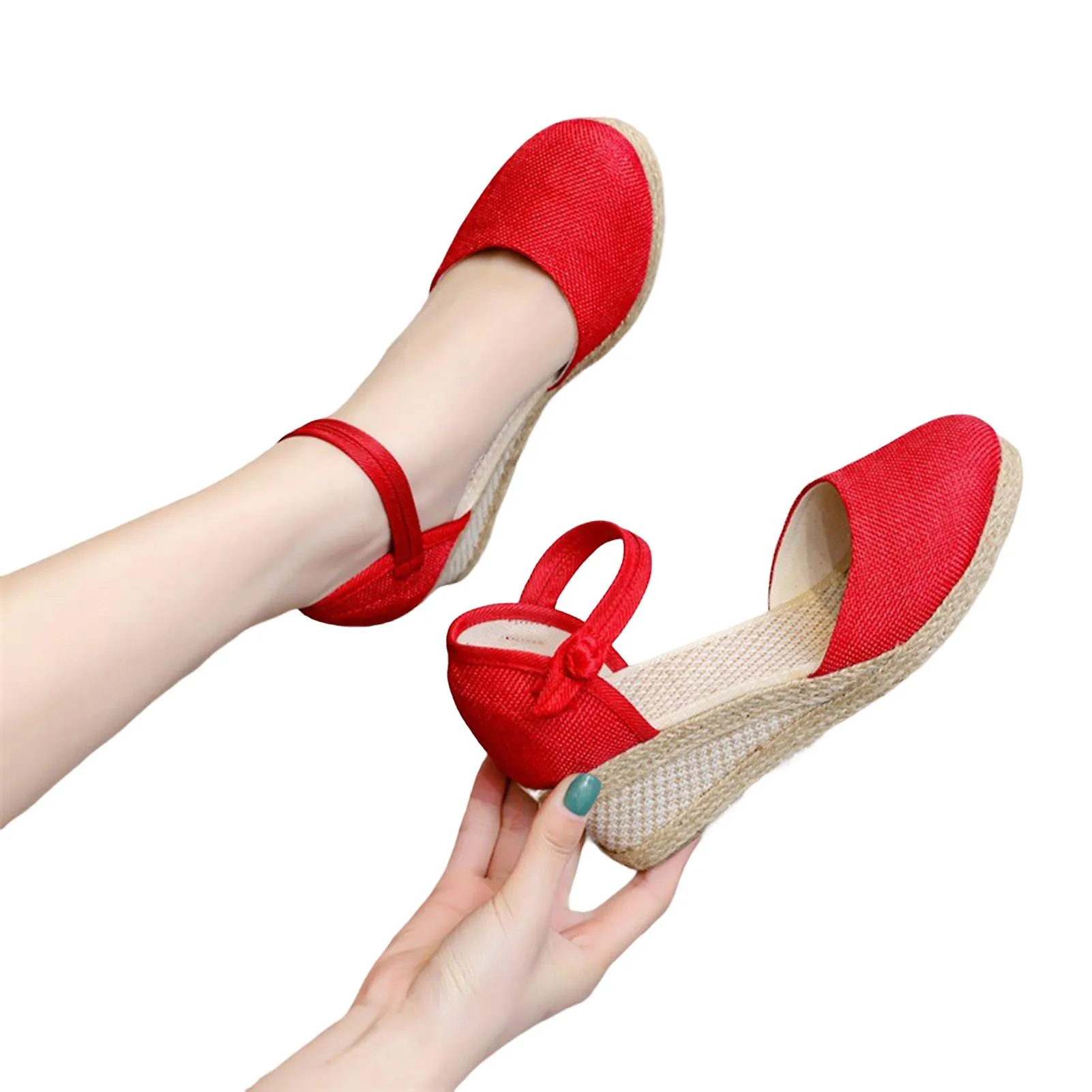 Women Dressy Summer Flat Sandals Comfort Walking Rhinestone Shoes For Valentine's Day Christmas Gift