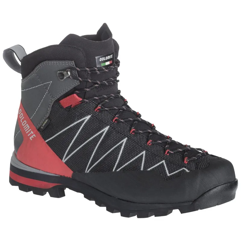 ZAPATOS DE APROXIMACIóN DOLOMITE CRODAROSSA PRO GORETEX 2.0 (BLACK/FIERY RED) MEN'S
